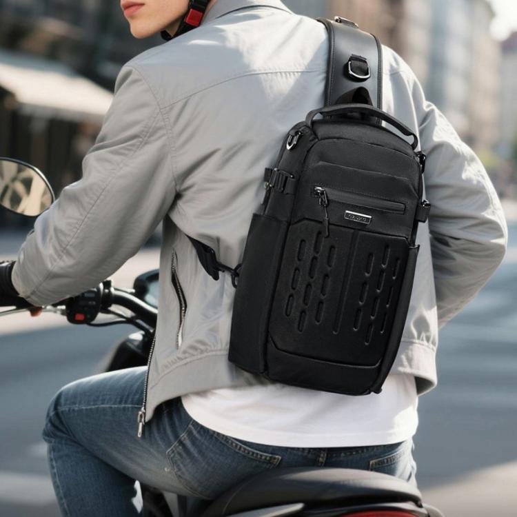 OZUKO Men Multifunctional Waterproof Crossbody Bag