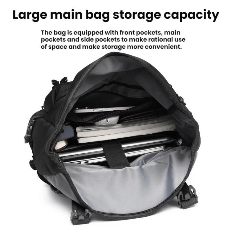 OZUKO Large Capacity Waterproof Laptop Backpack for Commuters and Casual Use