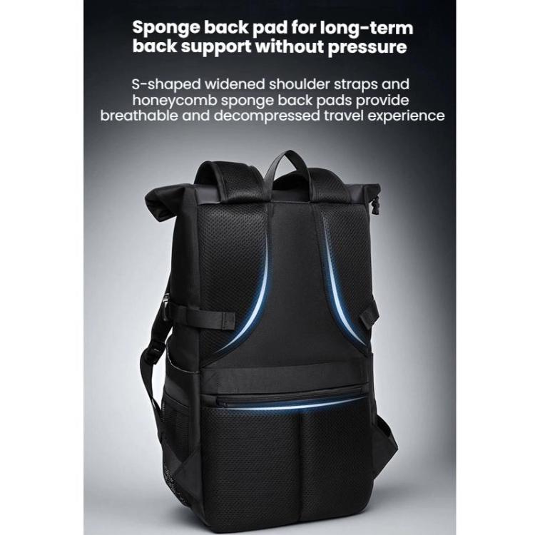 OZUKO Large Capacity Waterproof Laptop Backpack for Commuters and Casual Use