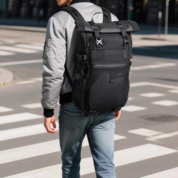 OZUKO Large Capacity Waterproof Laptop Backpack for Commuters and Casual Use