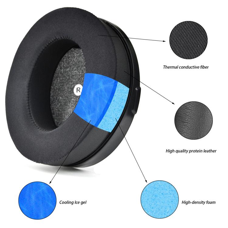 1pair Cool Gel Earpads For Audeze Penrose/Penrose X/Mobius & HyperX Cloud Orbit S Replacement Parts