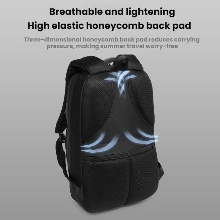 OZUKO Water-Repellent Multi-Compartment Business Laptop Backpack