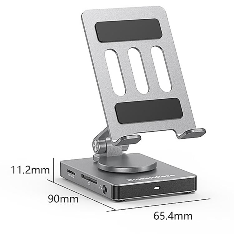 Blueendless ST803 Phone Rotating Stand Docking Station, Spec: 8 In 1