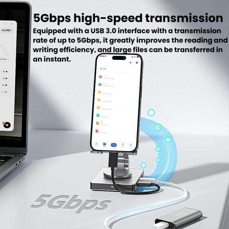 Blueendless ST803 Phone Rotating Stand Docking Station, Spec: 8 In 1