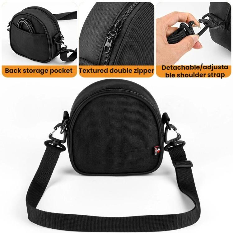 For B&O Beosound A1 2nd/3rd Gen Speaker Storage Shoulder Strap Protective Bag - Black
