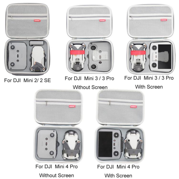 For DJI  Mini 3 / 3 Pro WOKEMA With Screen Pressure-Resistant Waterproof Portable Storage Bag