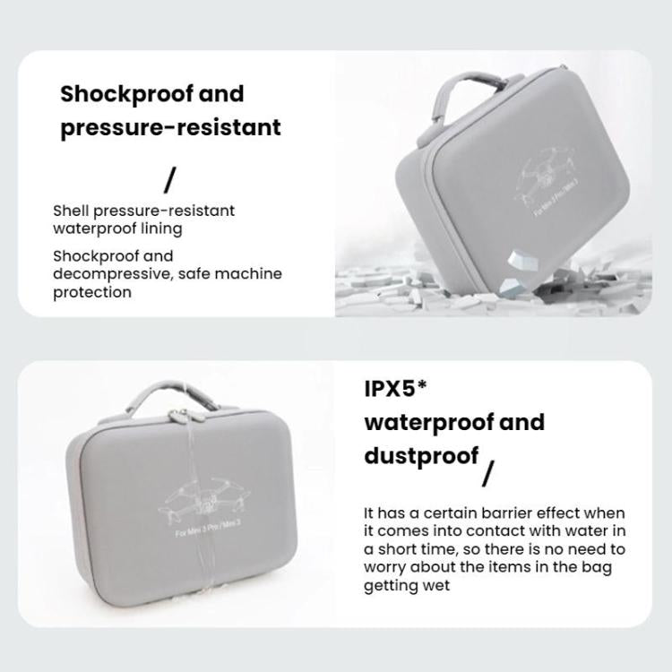 For DJI  Mini 3 / 3 Pro WOKEMA With Screen Pressure-Resistant Waterproof Portable Storage Bag