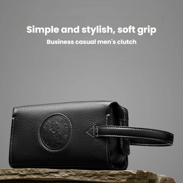 WEIXIER W130 Men Clutch Bag Business Lightweight Handheld Bag, Style: 2 Black