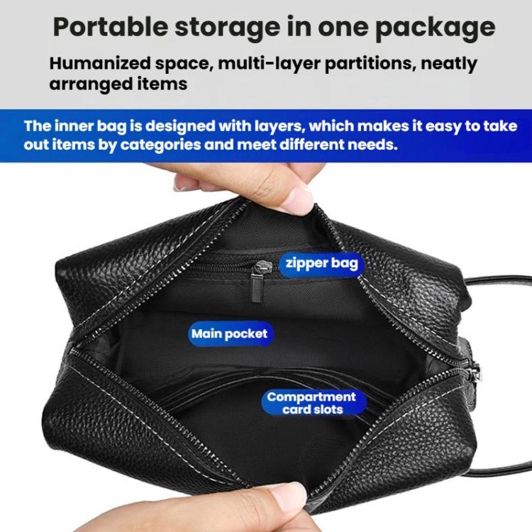WEIXIER W130 Men Clutch Bag Business Lightweight Handheld Bag, Style: 2 Black
