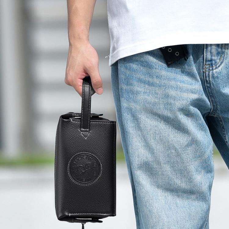 WEIXIER W130 Men Clutch Bag Business Lightweight Handheld Bag, Style: 2 Black