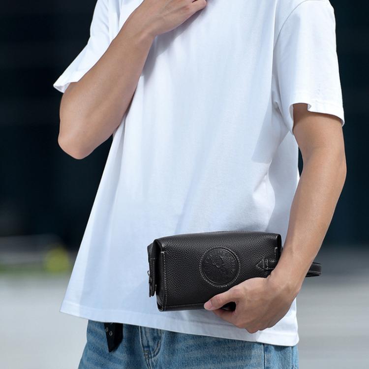 WEIXIER W130 Men Clutch Bag Business Lightweight Handheld Bag, Style: 2 Black