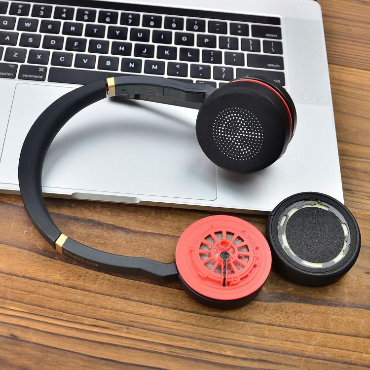 1pair Replacement Ear Pads For Jabra Evolve 75 75+ / 75 UC / 75MS Memory Foam Ear Cushions - Cool Gel