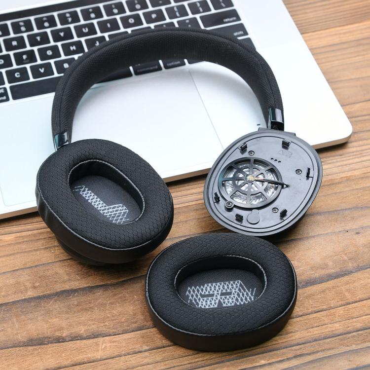 1pair Replacement Earpads For JBL E65BTNC / Duet NC / Live 650BTNC / Live 660NC - Black