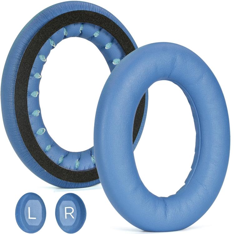 For Bose QC45 / QC35 1pair Replacement Ear Cushions Memory Foam Ear Pads - Blue