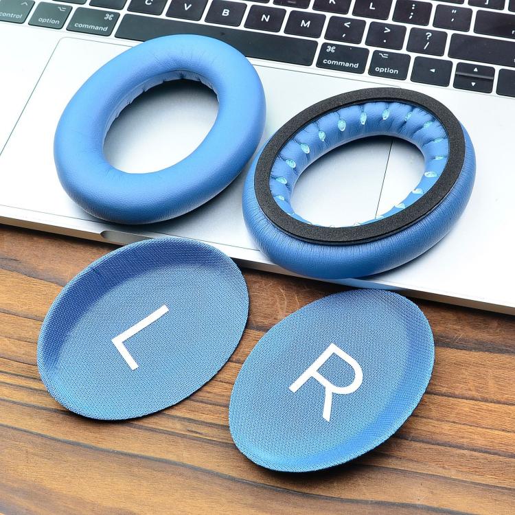 For Bose QC45 / QC35 1pair Replacement Ear Cushions Memory Foam Ear Pads - Blue