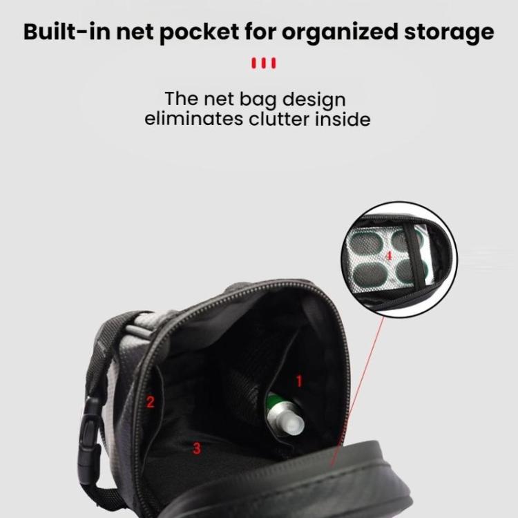 Waterproof Bicycle Storage Quick-release Tail Bag - No Logo