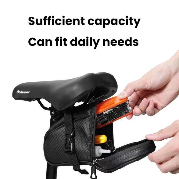 Waterproof Bicycle Storage Quick-release Tail Bag - No Logo