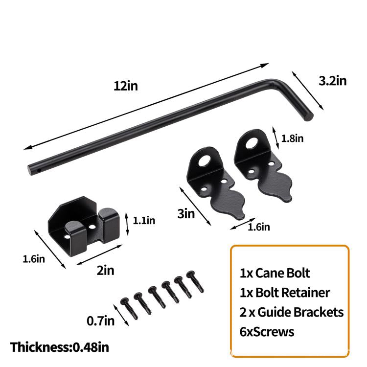 2pcs 12inch Outdoor Fence Gate Latch