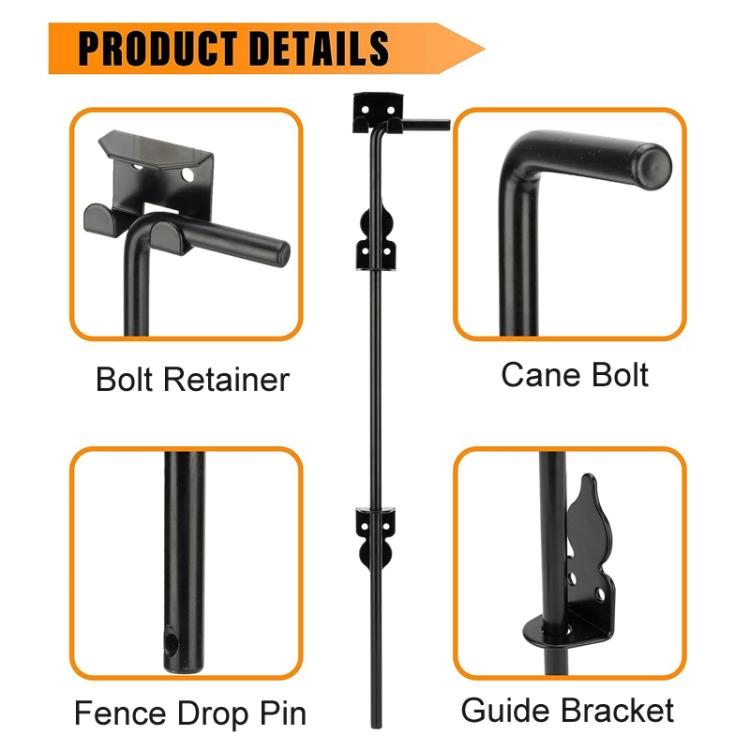2pcs 12inch Outdoor Fence Gate Latch