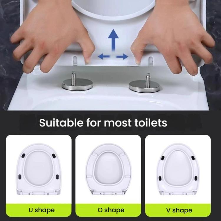 Small Square U Shape Toilet Seat Slow Close Lid Easy Installation Toilet Seat Replacement