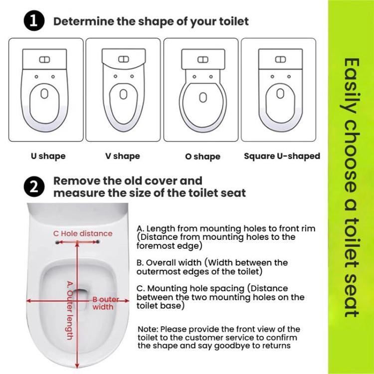 O Shape Toilet Seat Slow Close Lid Easy Installation Toilet Seat Replacement