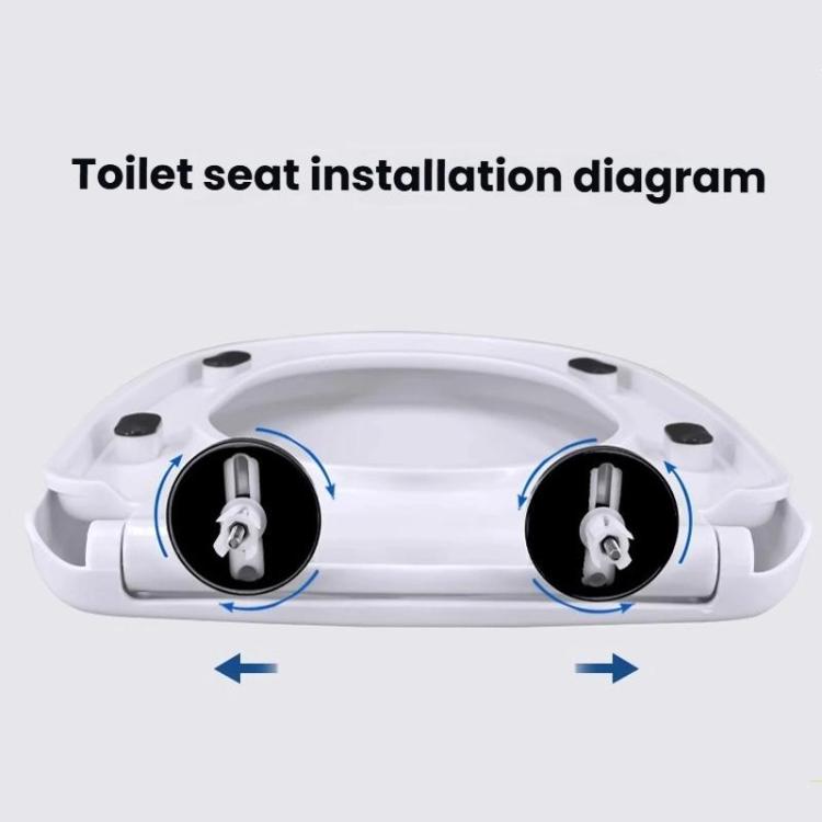 U Shape Toilet Seat Slow Close Lid Easy Installation Toilet Seat Replacement