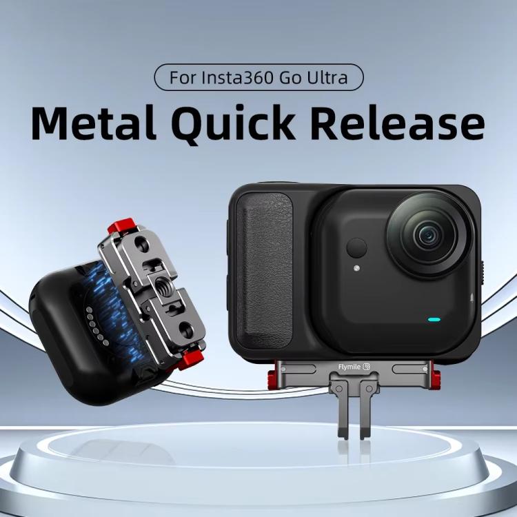 For Insta360 Go Ultra Flymile Magnetic Quick-Release Adapter Aluminum Alloy Mount Extension Accessory - GU002