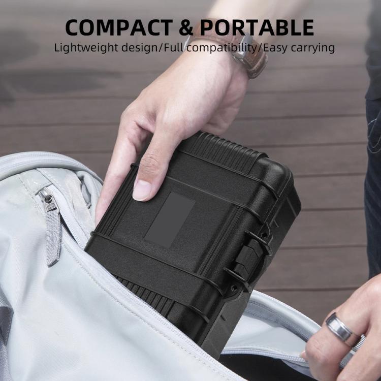 Flymile Carrying Case for DJI Action 5 Pro/4/3 Street Photography Kit Storage Organizer - Black