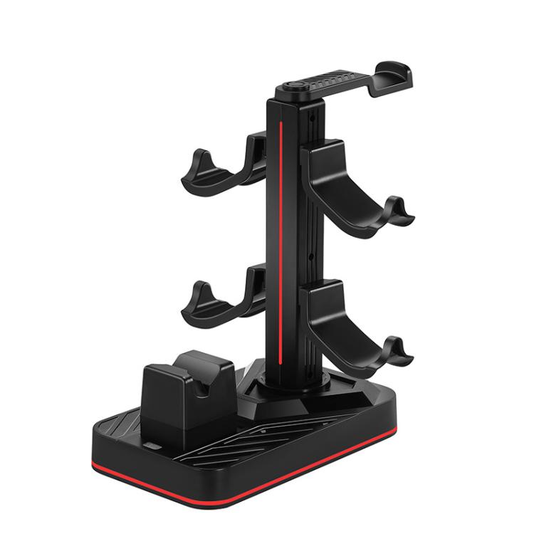 For Nintendo Switch 2 Pro Controller Headphone Storage Rack Charging Base - Black