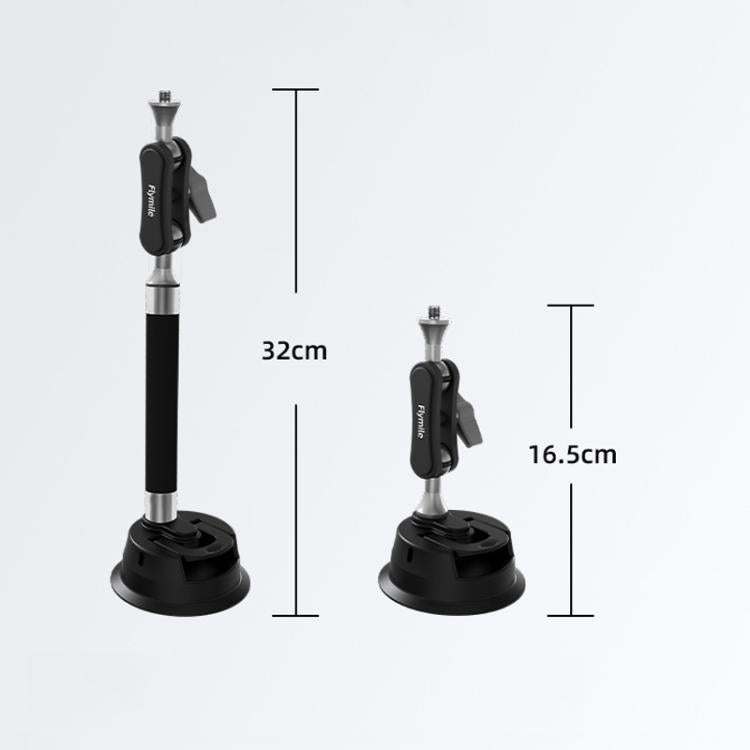 Flymile Universal Car Suction Cup Mount for Action Cameras 360-degree Rotatable, Washable and Reusable Dashboard Windshield Holder, Spec: Only  Mount