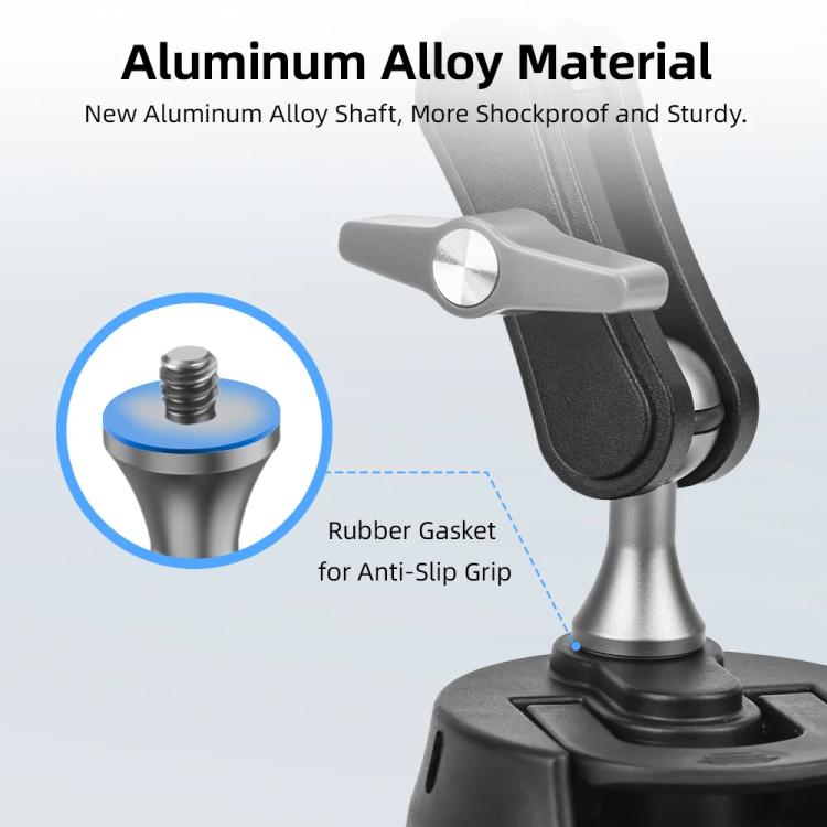 Flymile Universal Car Suction Cup Mount for Action Cameras 360-degree Rotatable, Washable and Reusable Dashboard Windshield Holder, Spec: Only  Mount