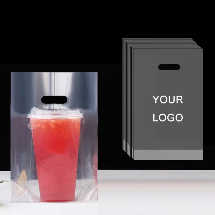 Milk Tea Coffee Disposable Takeout Bags, 100 bags in one package 120mm Overlord Cup 1000ml