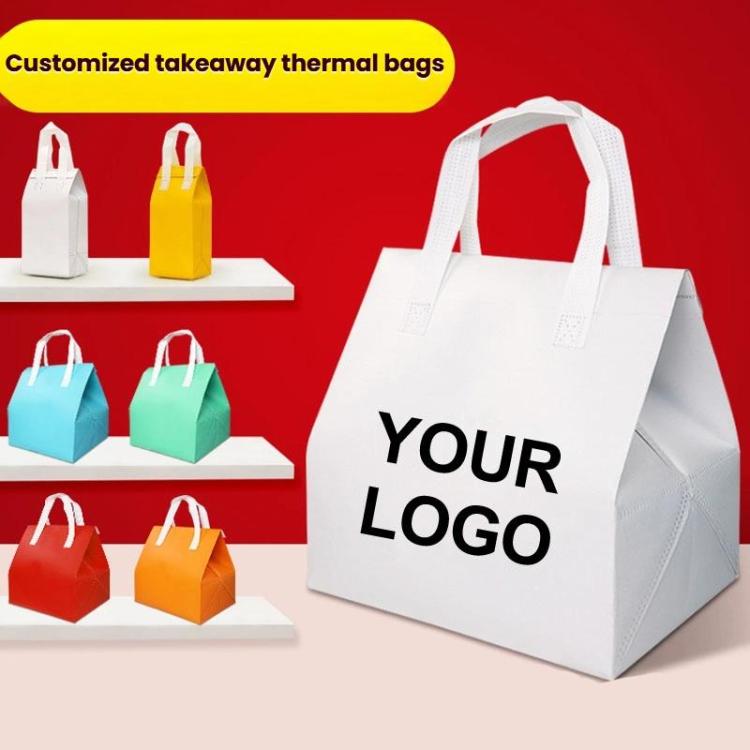 TAluminum Foil Thermal Takeaway Bag, 50 Bags In One Package, Size: Extra Large 30x30x20cm