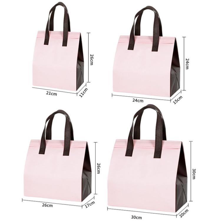 Aluminum Foil Thermal Takeaway Bag, 50 Bags In One Package, Size: Extra Large 30x30x20cm