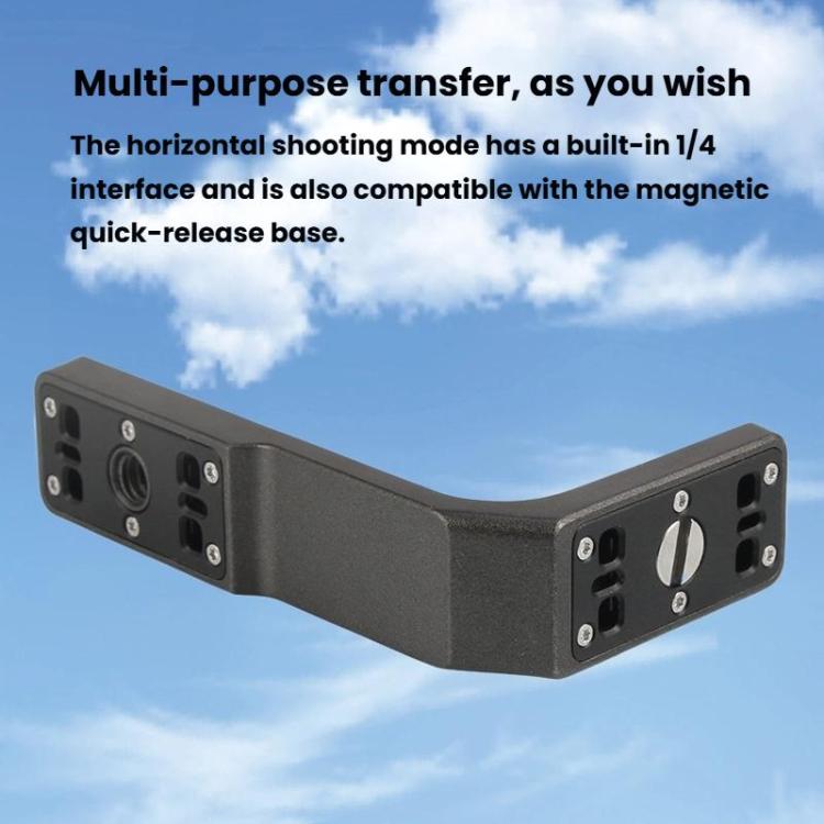 For Insta360 X3/X4/X5 Quick-Release Mount For Horizontal Vertical Shooting Horizontal Stand - Black