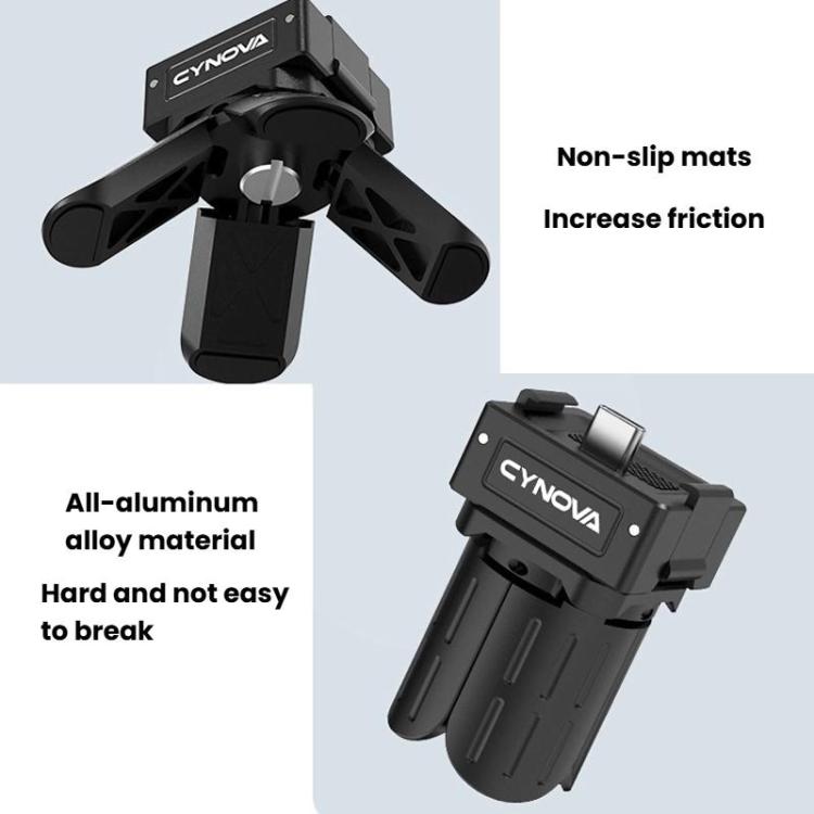 CYNOVA OP3-XDT-CY For DJI Osmo Pocket 3 Mini Quick-Release Tripod - Black