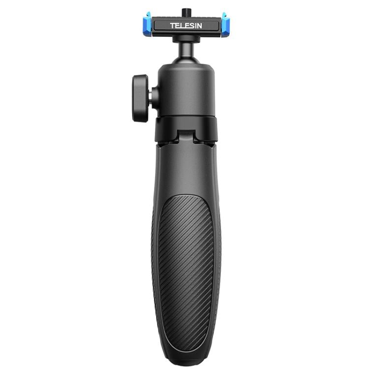 For GoPro HERO13 Black TELESIN S1-MNP-14-TGP 17-40cm Retractable Quick-Release Mini Selfie Stick Handheld Desktop Tripod - Black