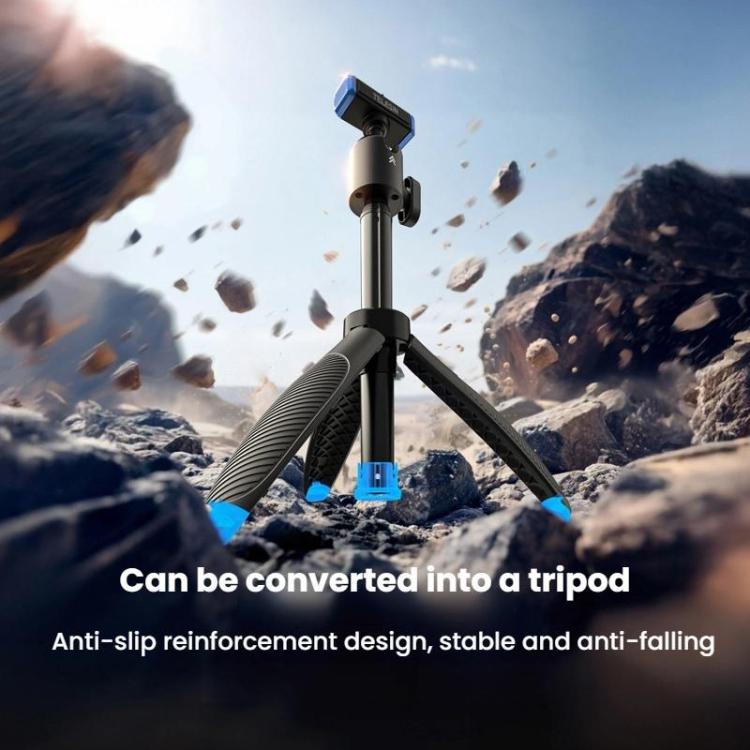 For GoPro HERO13 Black TELESIN S1-MNP-14-TGP 17-40cm Retractable Quick-Release Mini Selfie Stick Handheld Desktop Tripod - Black