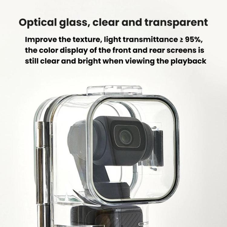For DJI Osmo Pocket 3 HD Waterproof Case Camera Underwater Protective Cover - Transparent