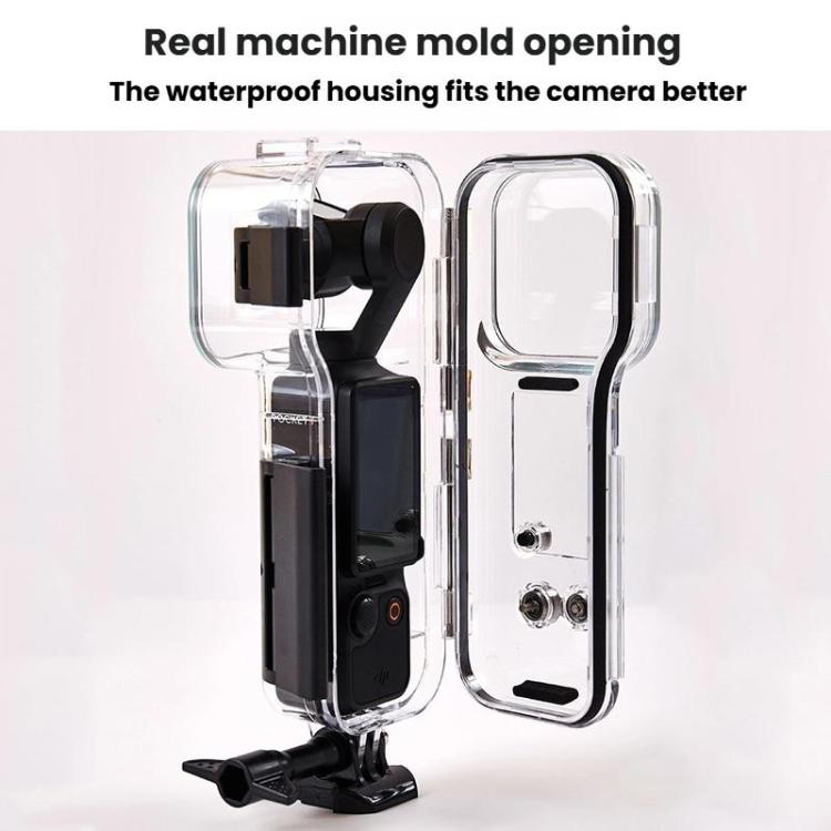 For DJI Osmo Pocket 3 HD Waterproof Case Camera Underwater Protective Cover - Transparent