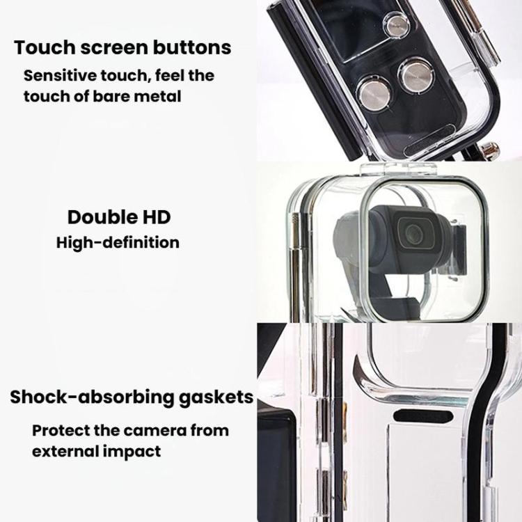 For DJI Osmo Pocket 3 HD Waterproof Case Camera Underwater Protective Cover - Transparent