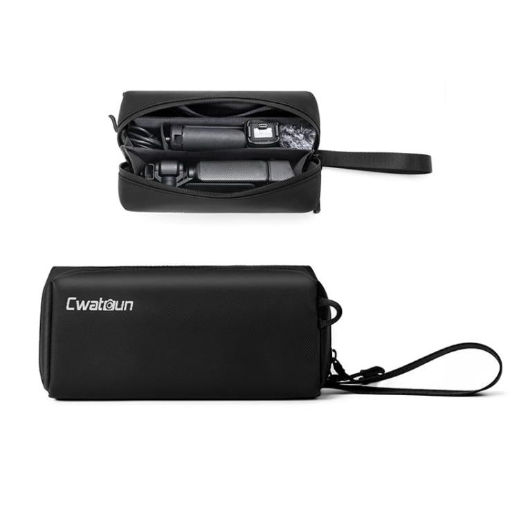 For DJI Osmo Pocket 3 Cwatcun D240 Small Storage Bag Crossbody Portable Waterproof Sports Camera Bag - Black