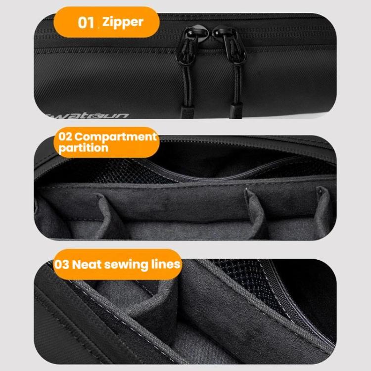 For DJI Osmo Pocket 3 Cwatcun D240 Small Storage Bag Crossbody Portable Waterproof Sports Camera Bag - Black