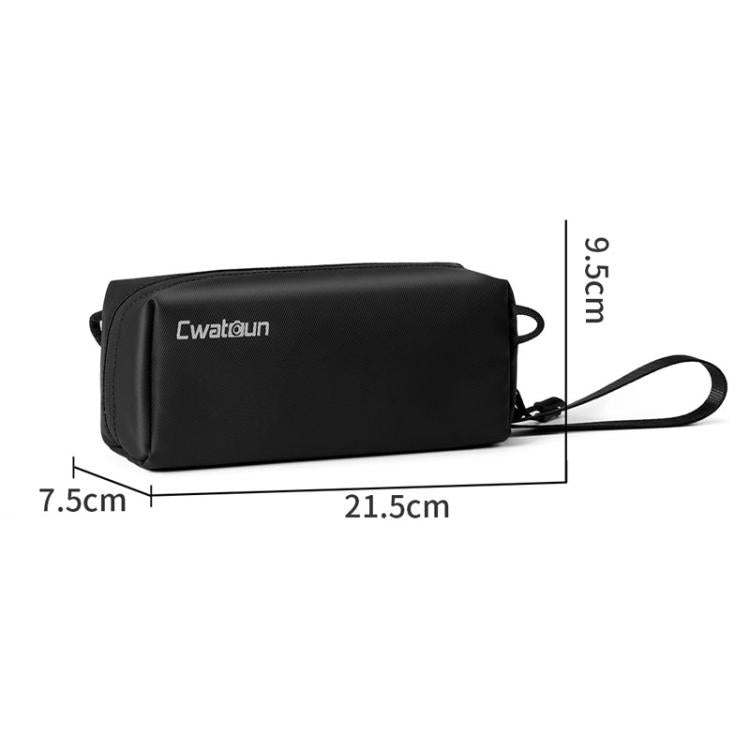 For DJI Osmo Pocket 3 Cwatcun D240 Small Storage Bag Crossbody Portable Waterproof Sports Camera Bag - Black