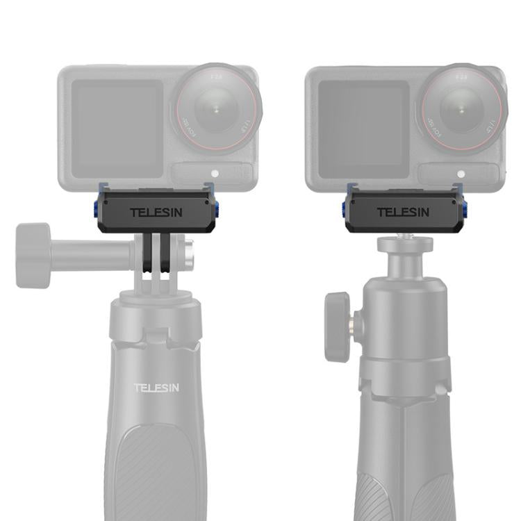 For DJI Osmo Action 3 / 4 / 5 Pro TELESIN Magnetic Adapter Mount - Black