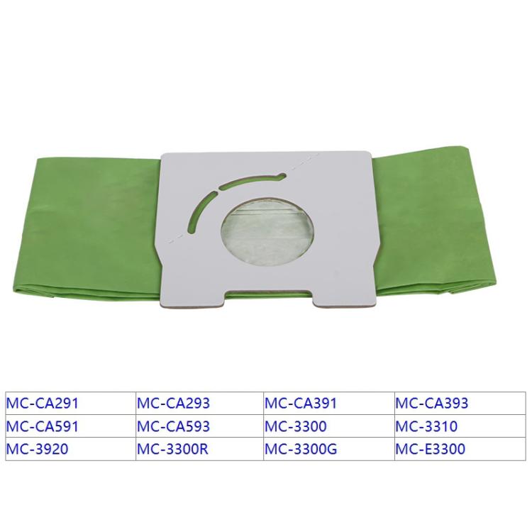 5pcs /Pack Dust Bags For Panasonic MC-CA291 / MC-CA293 / MC-CA391 Vacuum Cleaners Replacement Parts