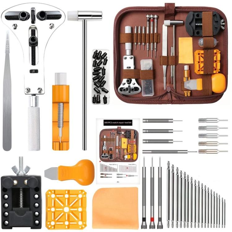 168pcs /Set Watch Repair Battery Replacement Tool Kit - TZ1-042