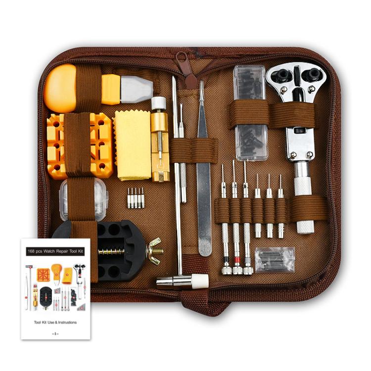 168pcs /Set Watch Repair Battery Replacement Tool Kit - TZ1-042