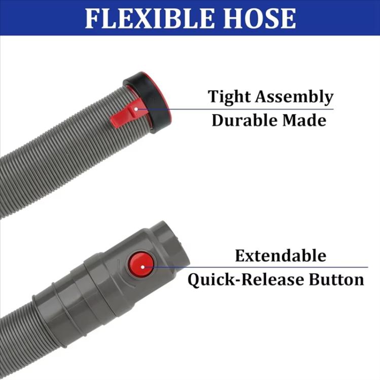 Flexible Hose for Dyson DC40 DC41 Vacuum Cleaners Extension Tube - Light Gray