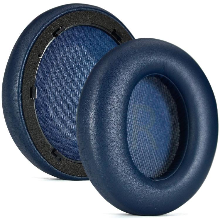 For Anker Space Q45 1pair Ear Muffs Foam Noise Reduction Earmuffs, Spec: Potein Leather Blue